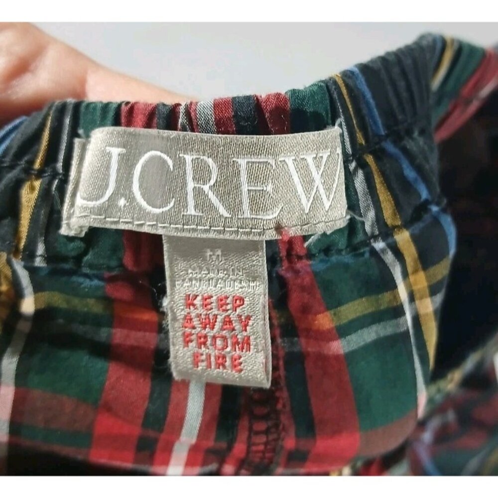 J. Crew Factory Plaid Pajama Pants - Red and Green - Picture 4 of 8